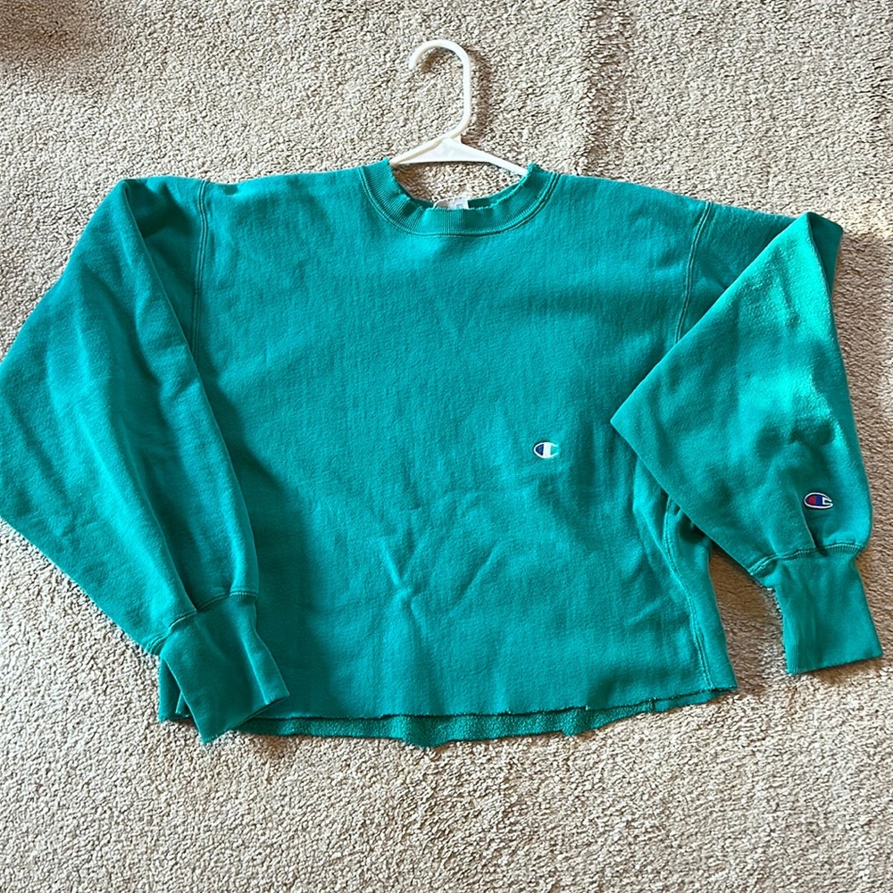 Champion cropped reverse weave sweatshirt